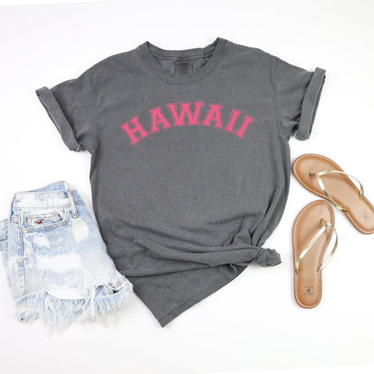 Hawaii Curved | Garment Dyed Short Sleeve Tee