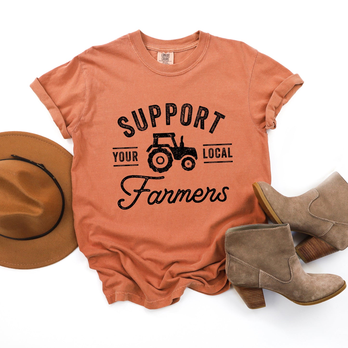 Support Your Local Farmers  | Garment Dyed Tee