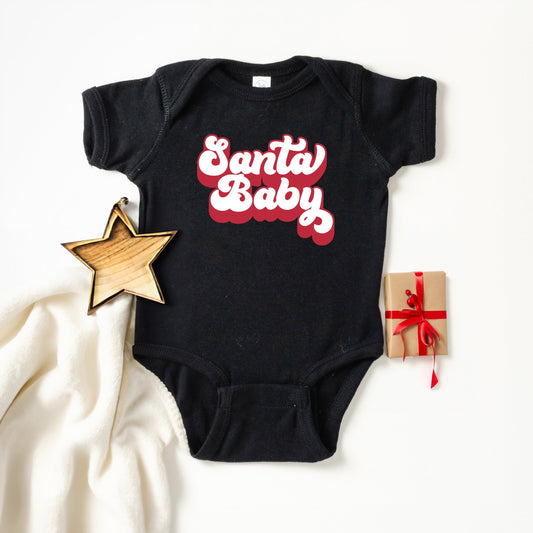 Santa Baby | Baby Graphic Short Sleeve Bodysuit