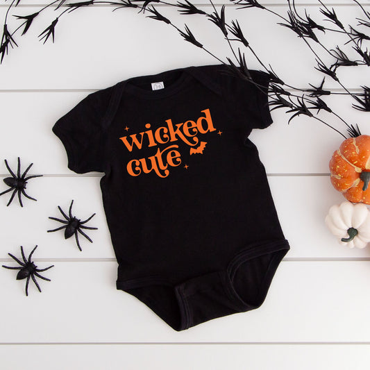 Wicked Cute Bat | Baby Graphic Short Sleeve Bodysuit