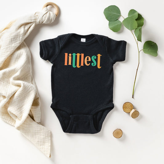 Littlest Colorful | Baby Graphic Short Sleeve Bodysuit