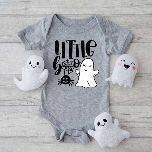 Little Boo Ghost | Baby Graphic Short Sleeve Bodysuit
