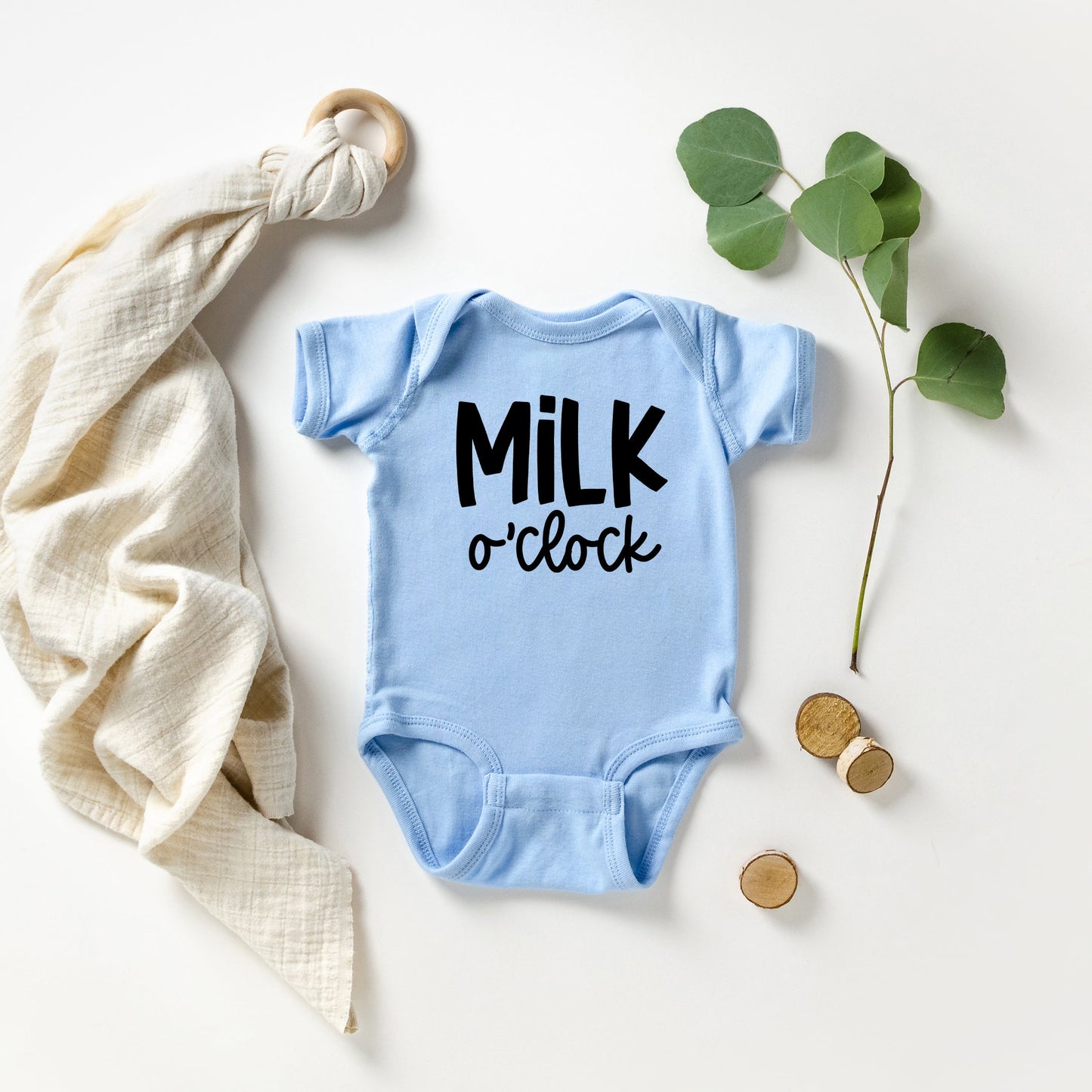 Milk O'Clock | Baby Graphic Short Sleeve Bodysuit