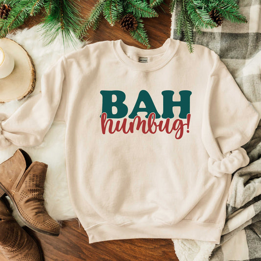 Bah Humbug Red And Green | Sweatshirt