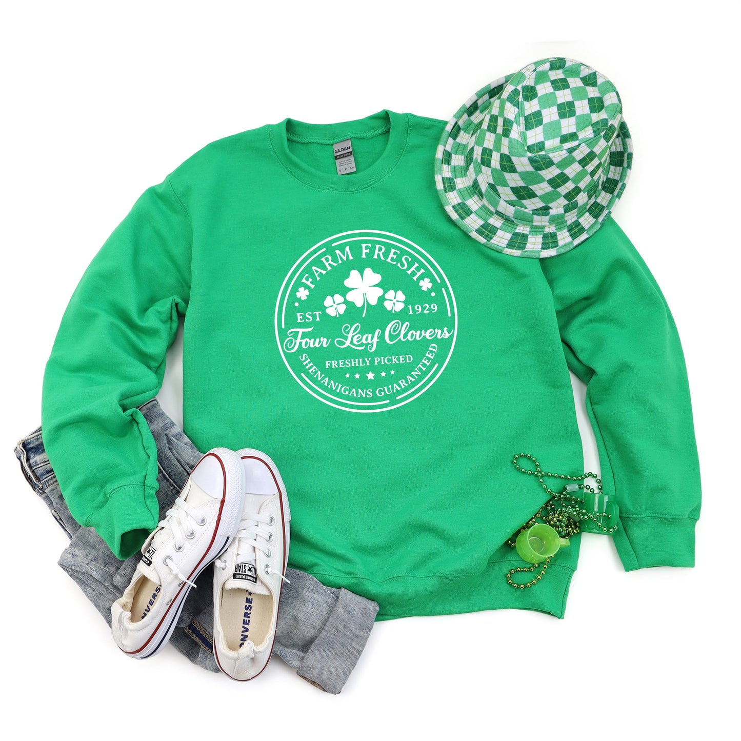 Farm Fresh Four Leaf Clovers | Sweatshirt