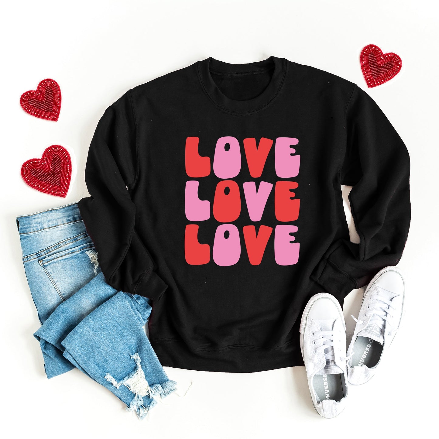 Love Stacked Bold | Sweatshirt