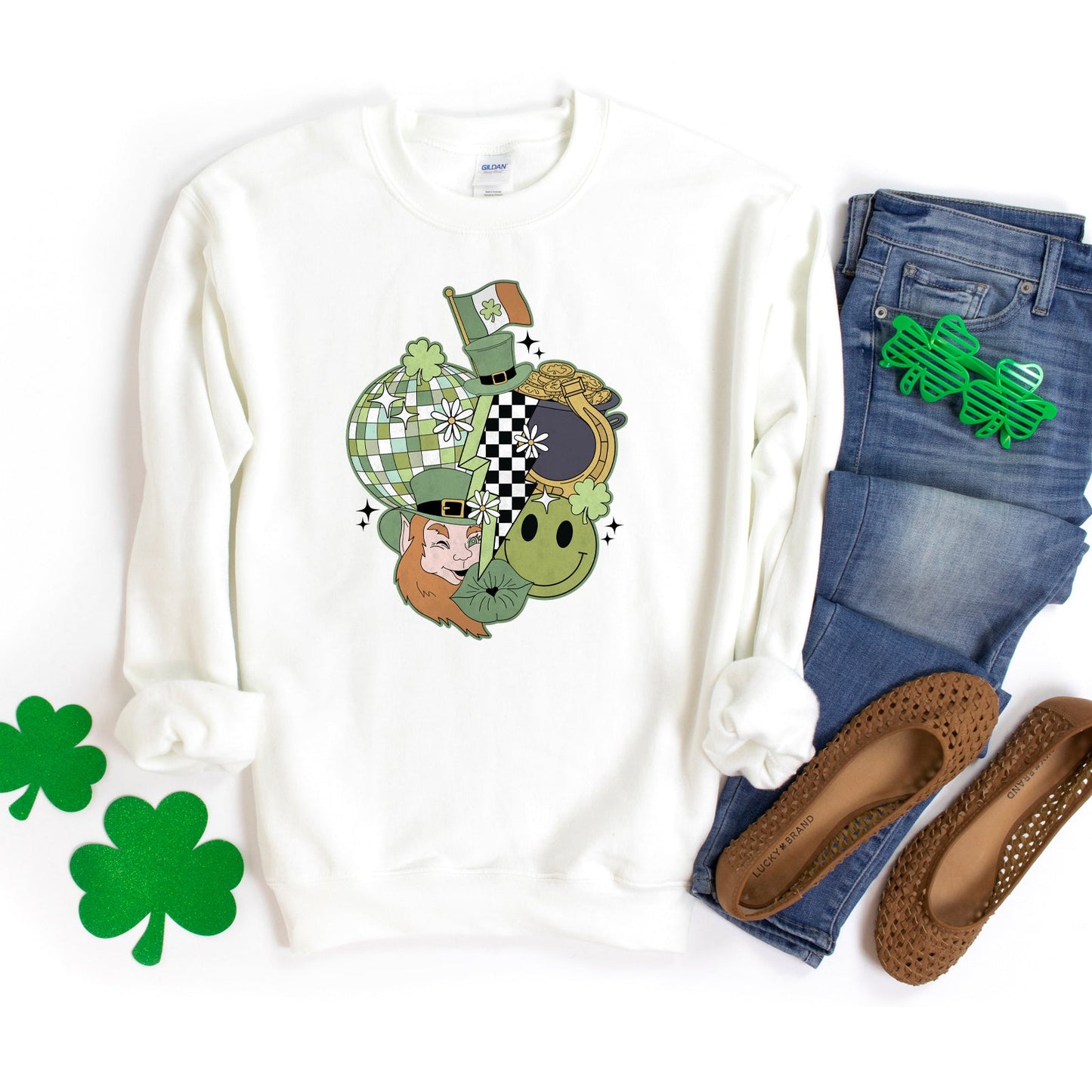 St. Patrick's Retro Collage | Sweatshirt