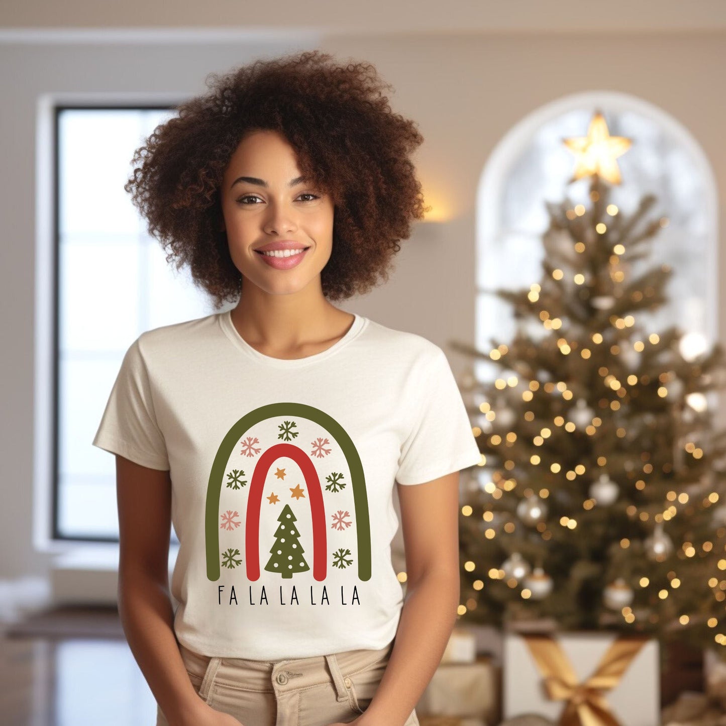 Boho Fa La La Rainbow | Short Sleeve Crewneck