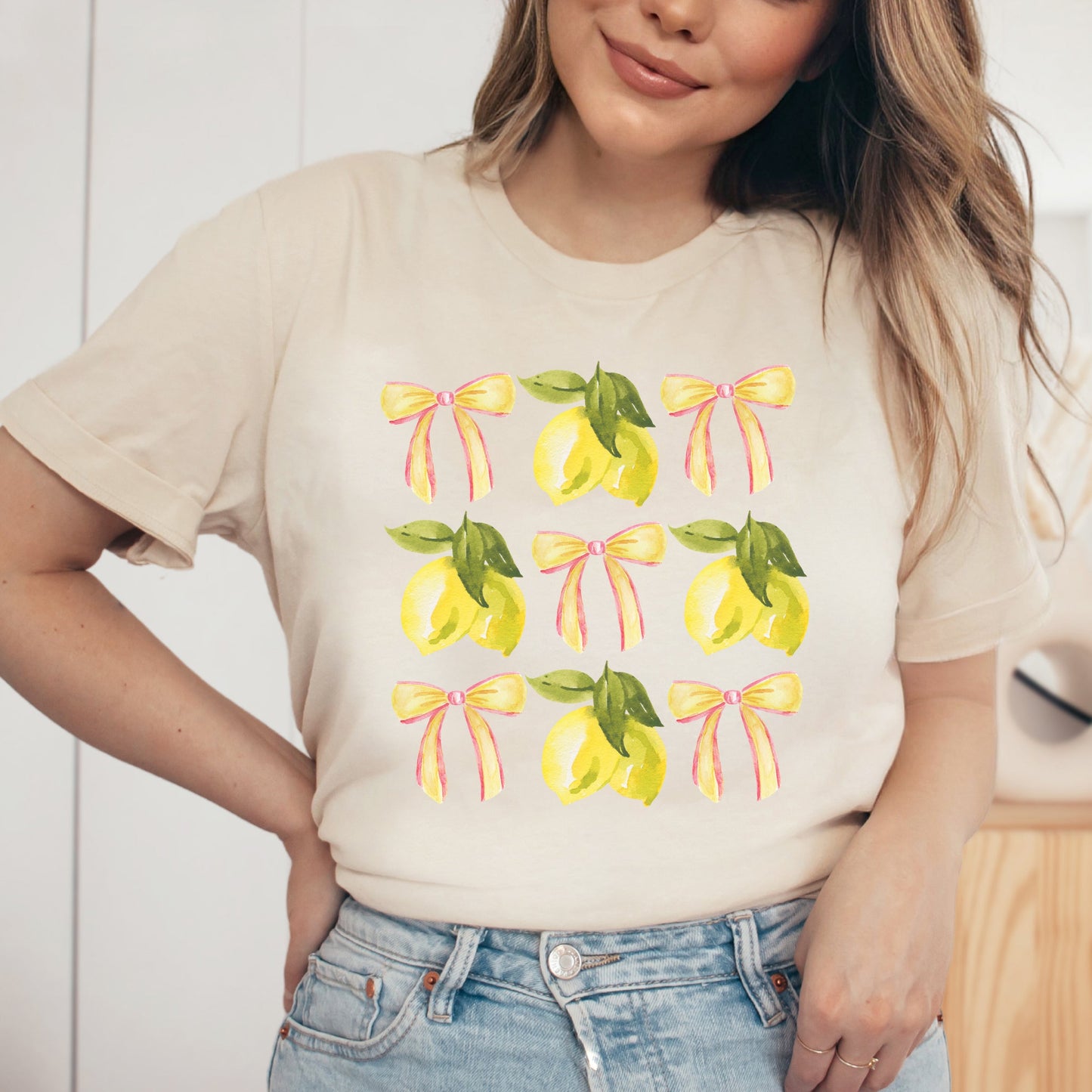 Coquette Lemon Bow Chart | Short Sleeve Graphic Tee