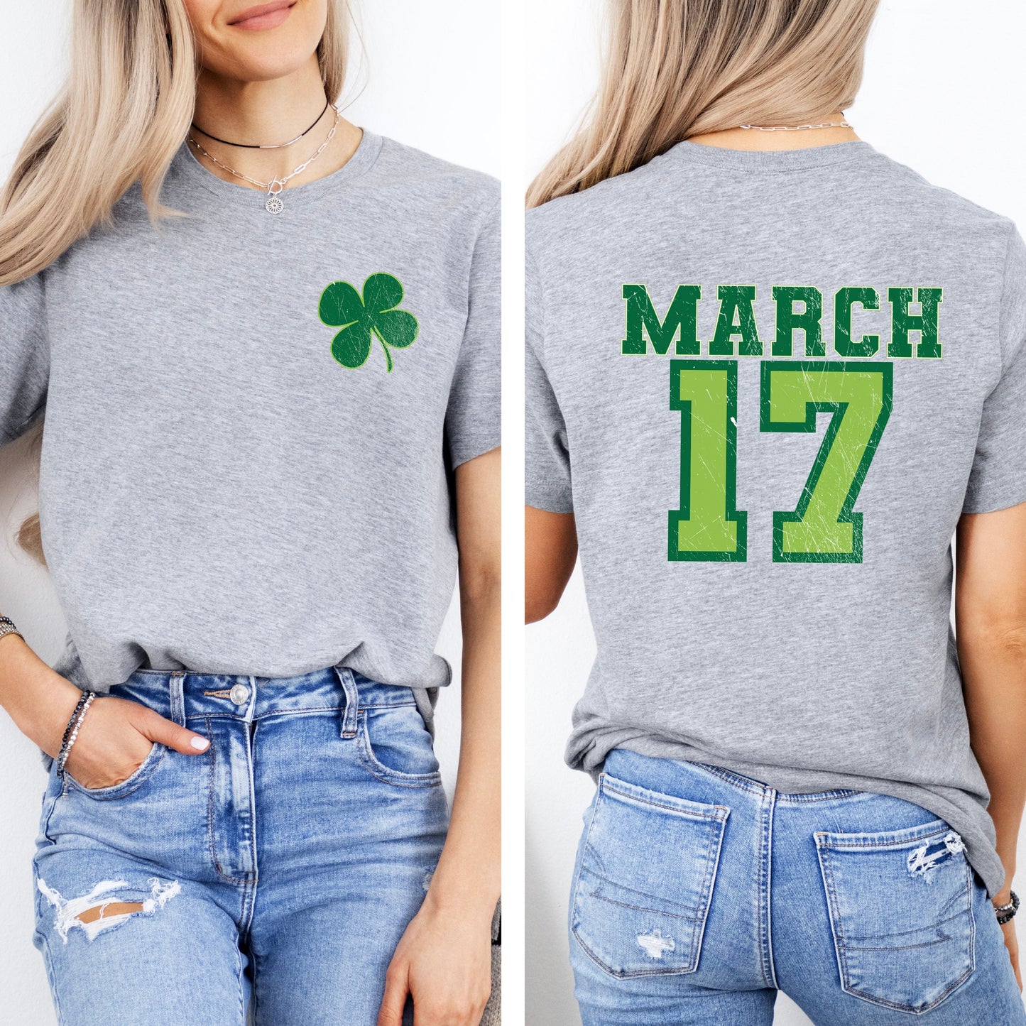 March Seventeenth | Front & Back Short Sleeve Graphic Tee