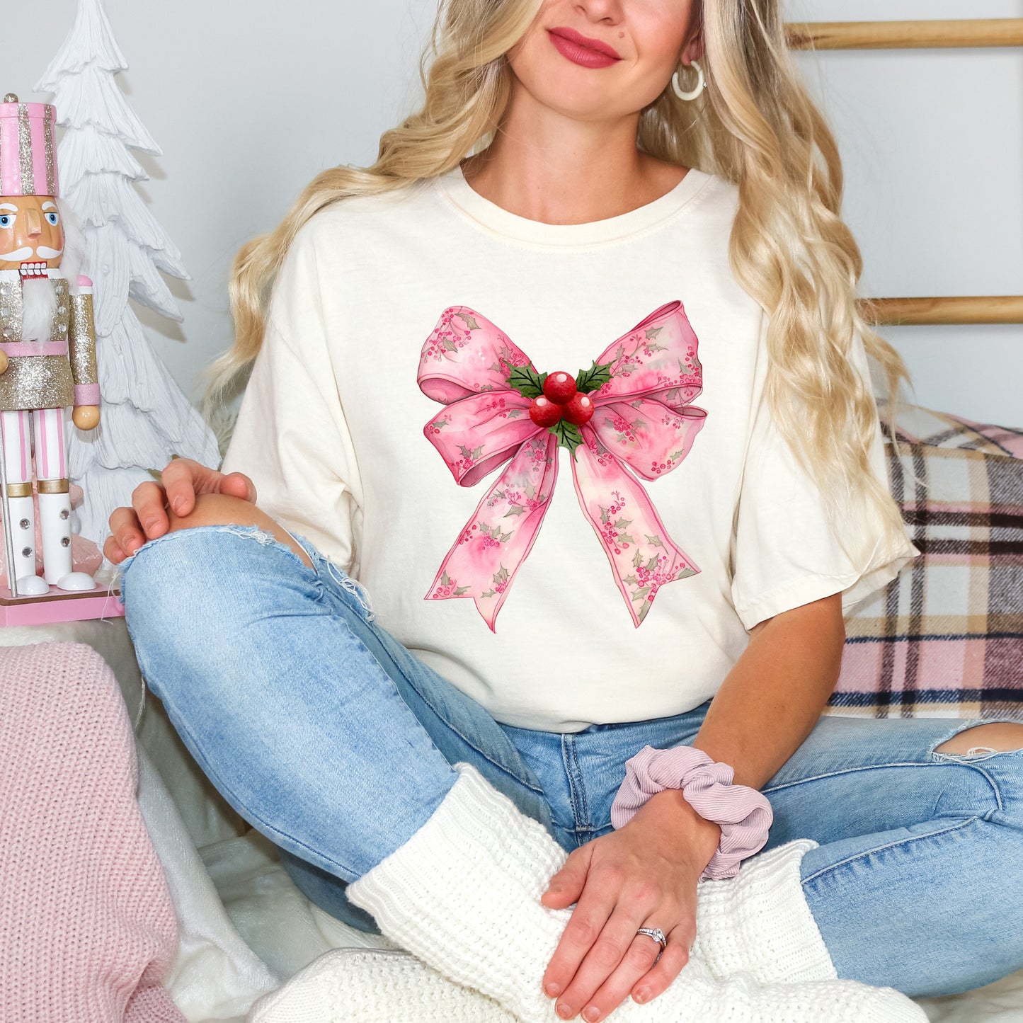 Coquette Holly | Garment Dyed Tee