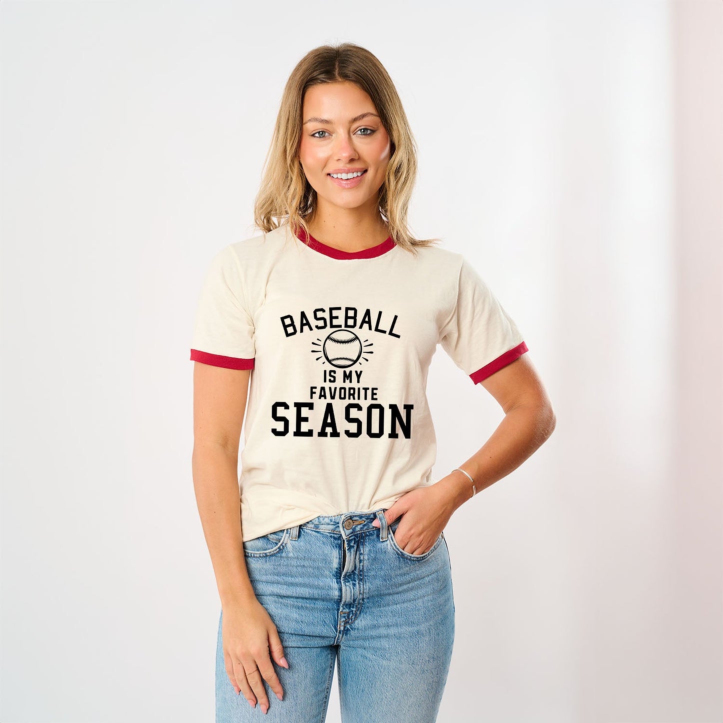 Baseball Is My Favorite With Ball | Ringer Tee