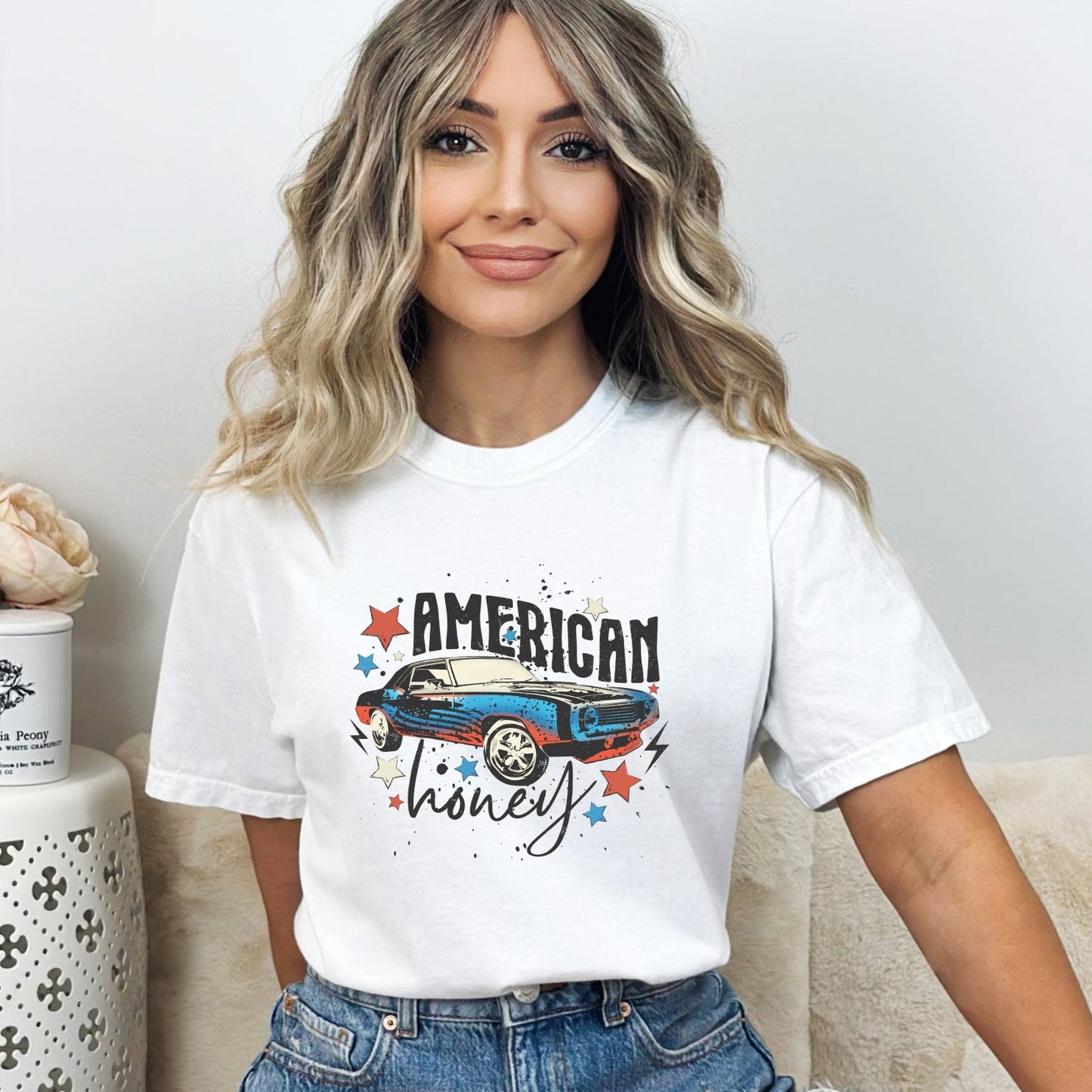 American Honey Car | Garment Dyed Short Sleeve Tee