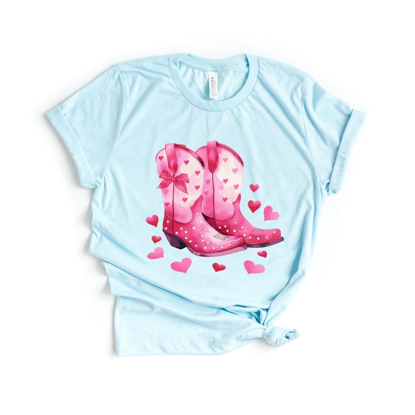 Coquette Valentine Boots | Short Sleeve Graphic Tee