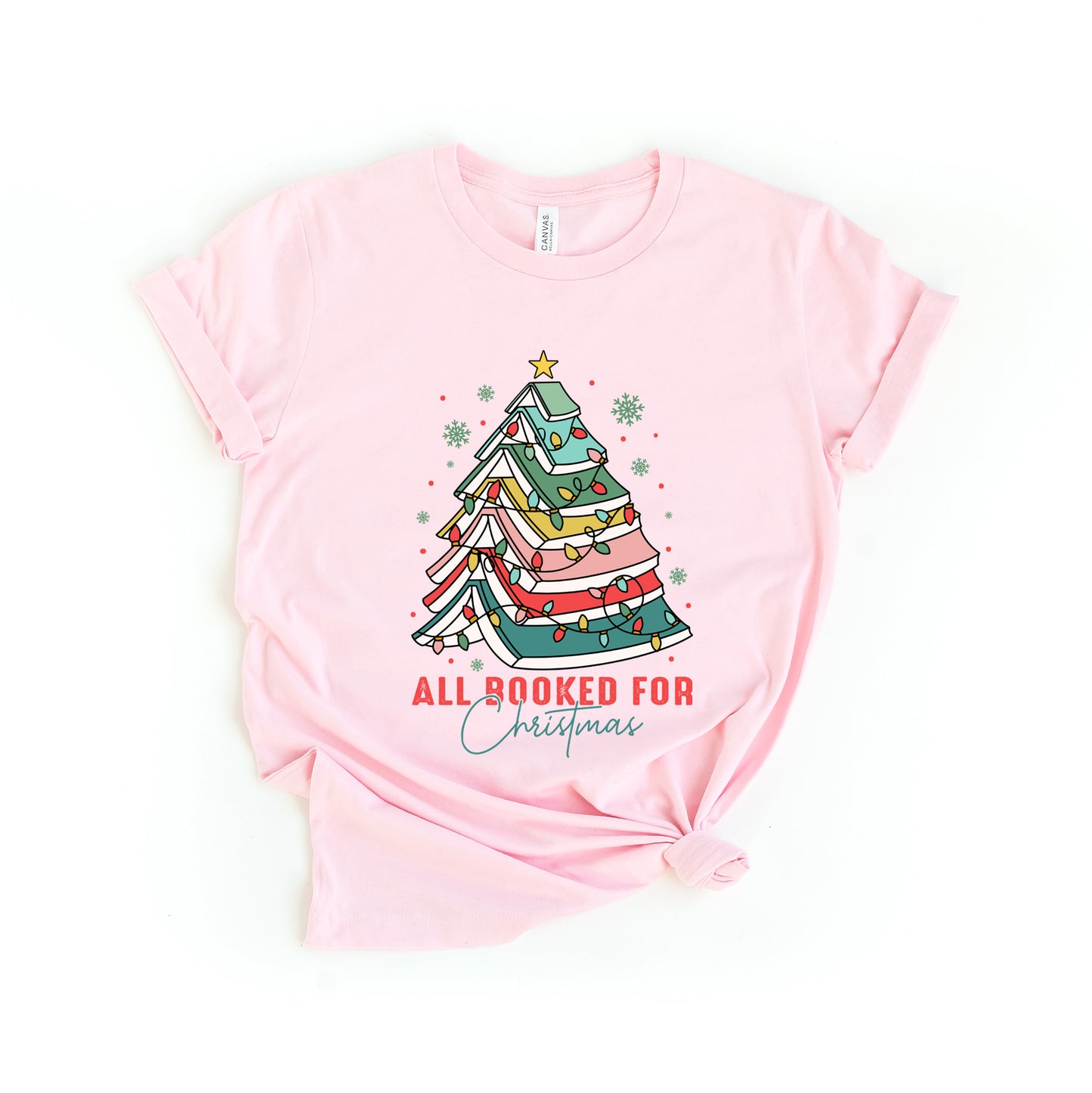 All Booked For Christmas | Short Sleeve Crewneck