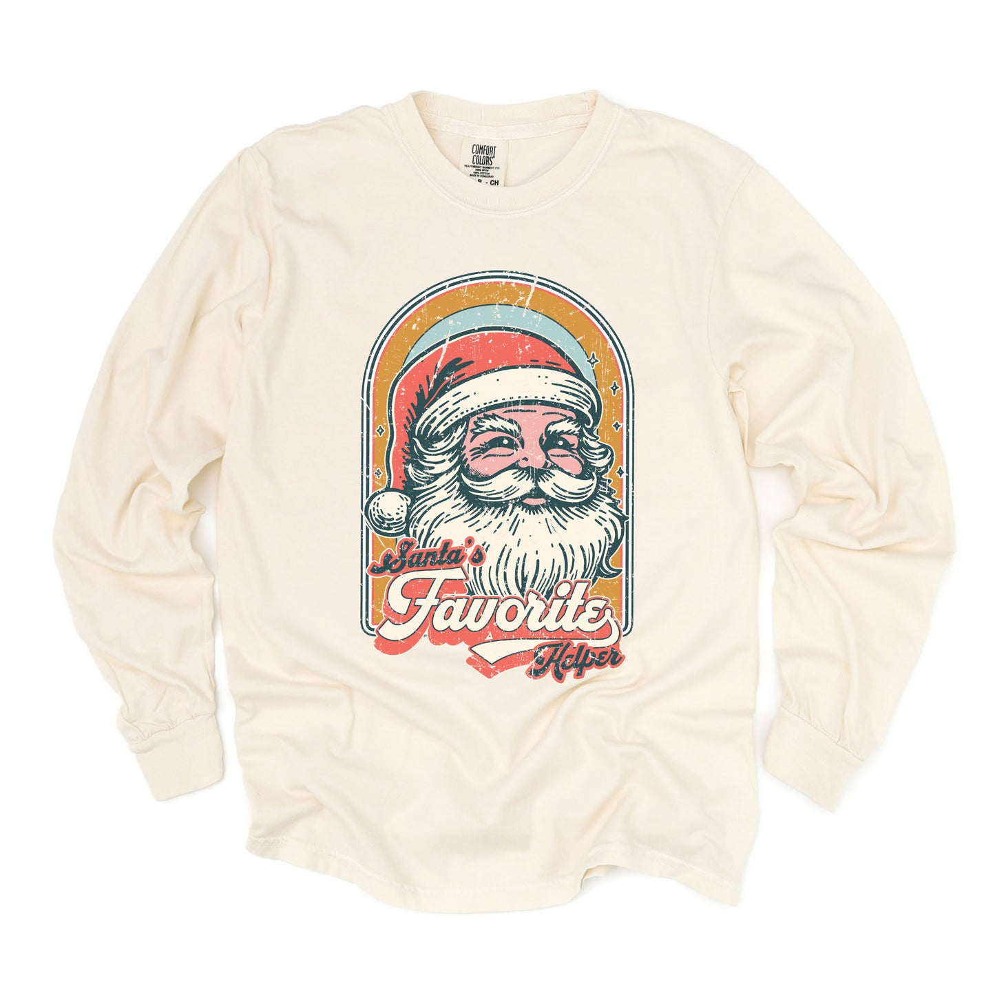 Santa's Favorite Helper | Garment Dyed Long Sleeve