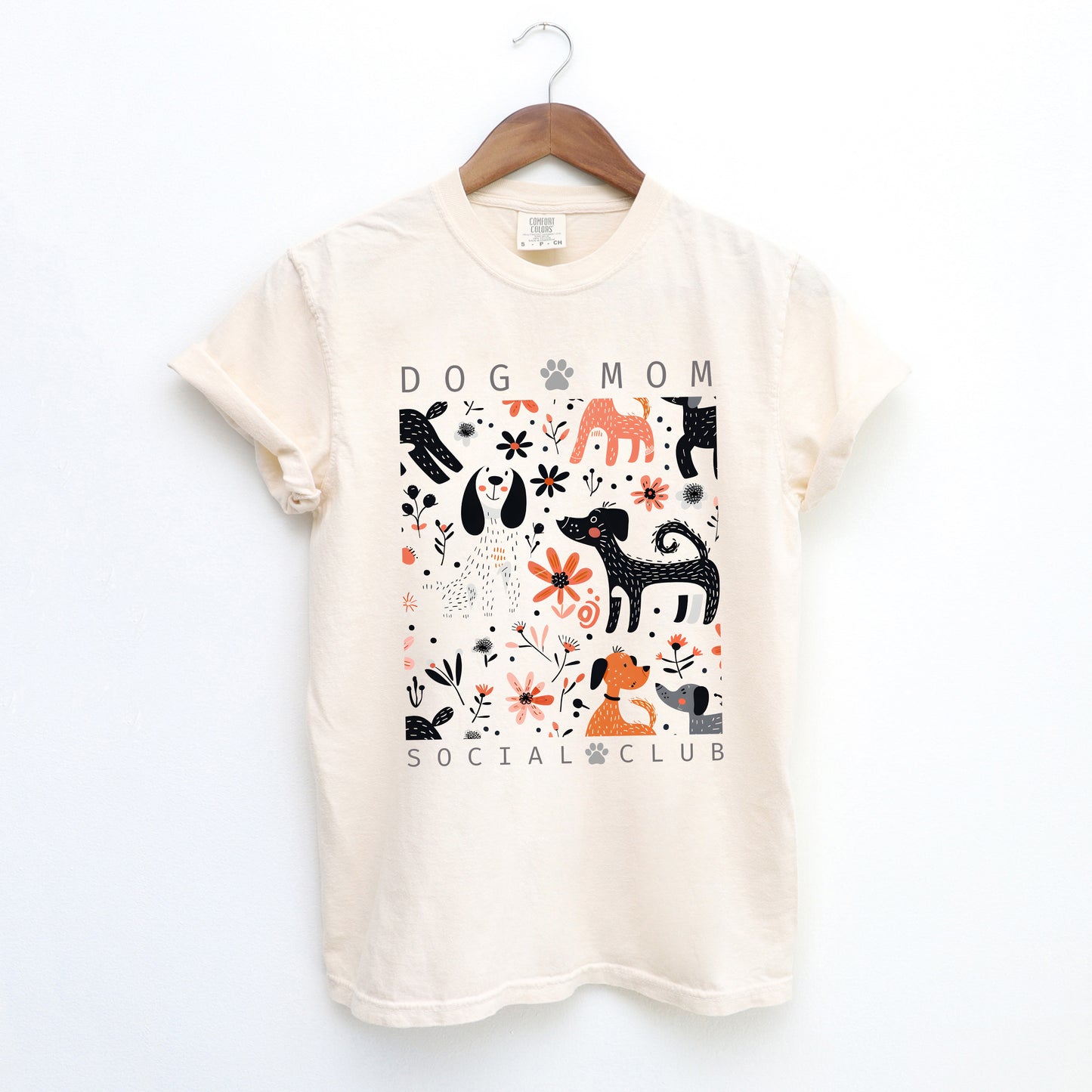 Dog Mom Social Club | Garment Dyed Short Sleeve Tee