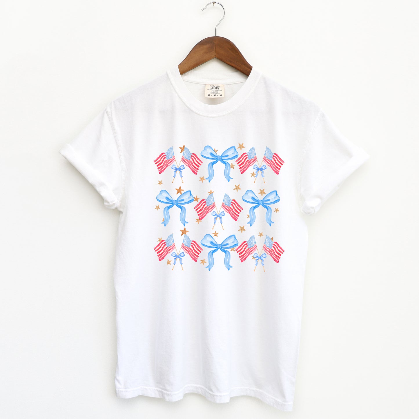 Coquette Patriotic Chart | Garment Dyed Short Sleeve Tee