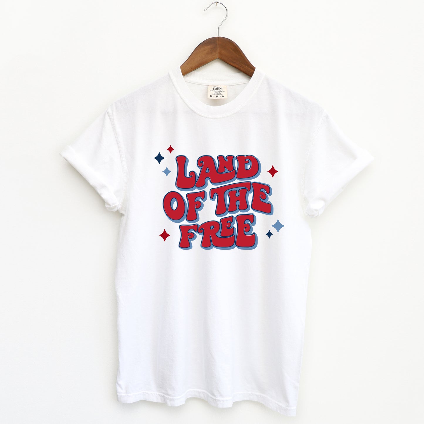 Land Of The Free Retro | Garment Dyed Short Sleeve Tee