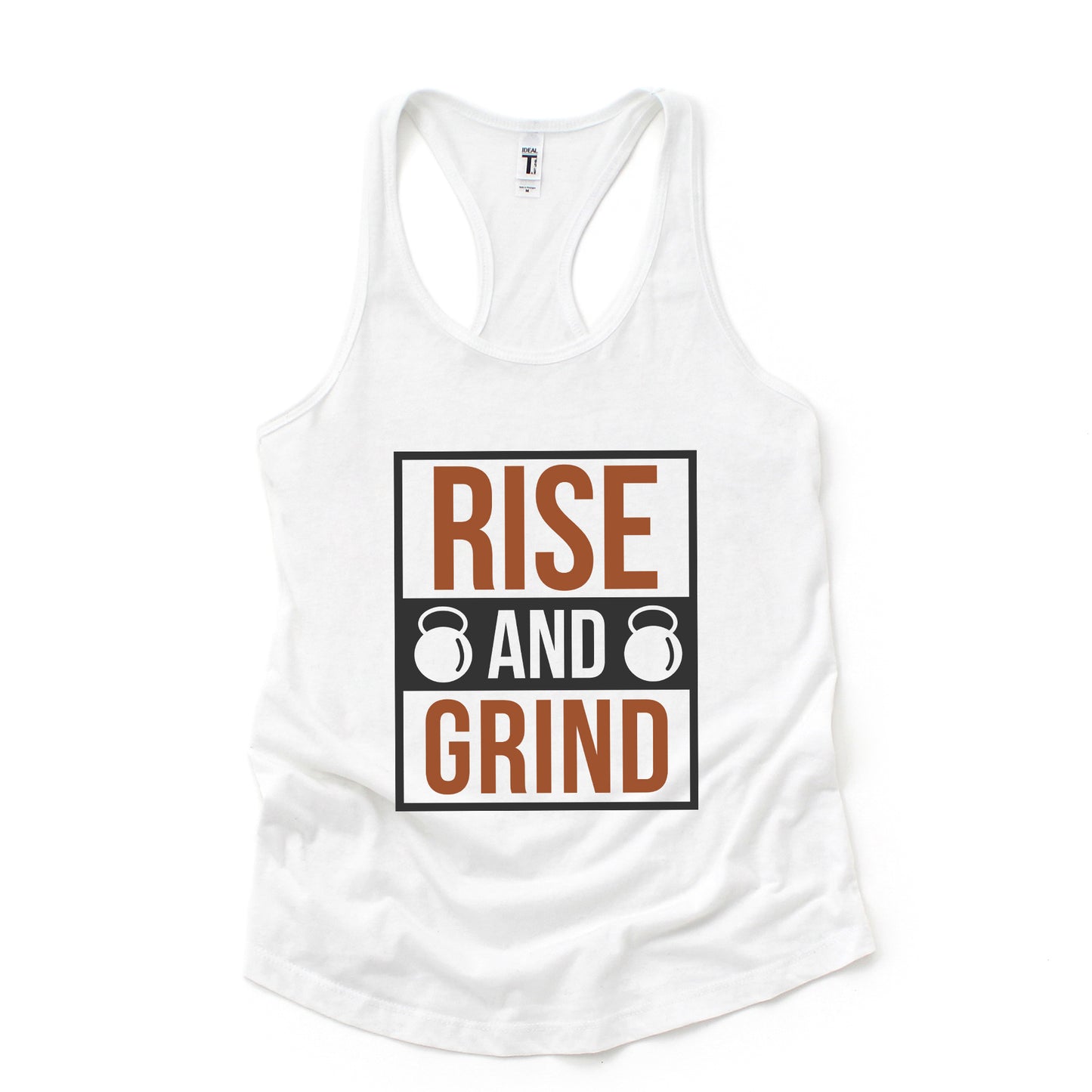 Rise And Grind Kettlebell | Racerback Tank