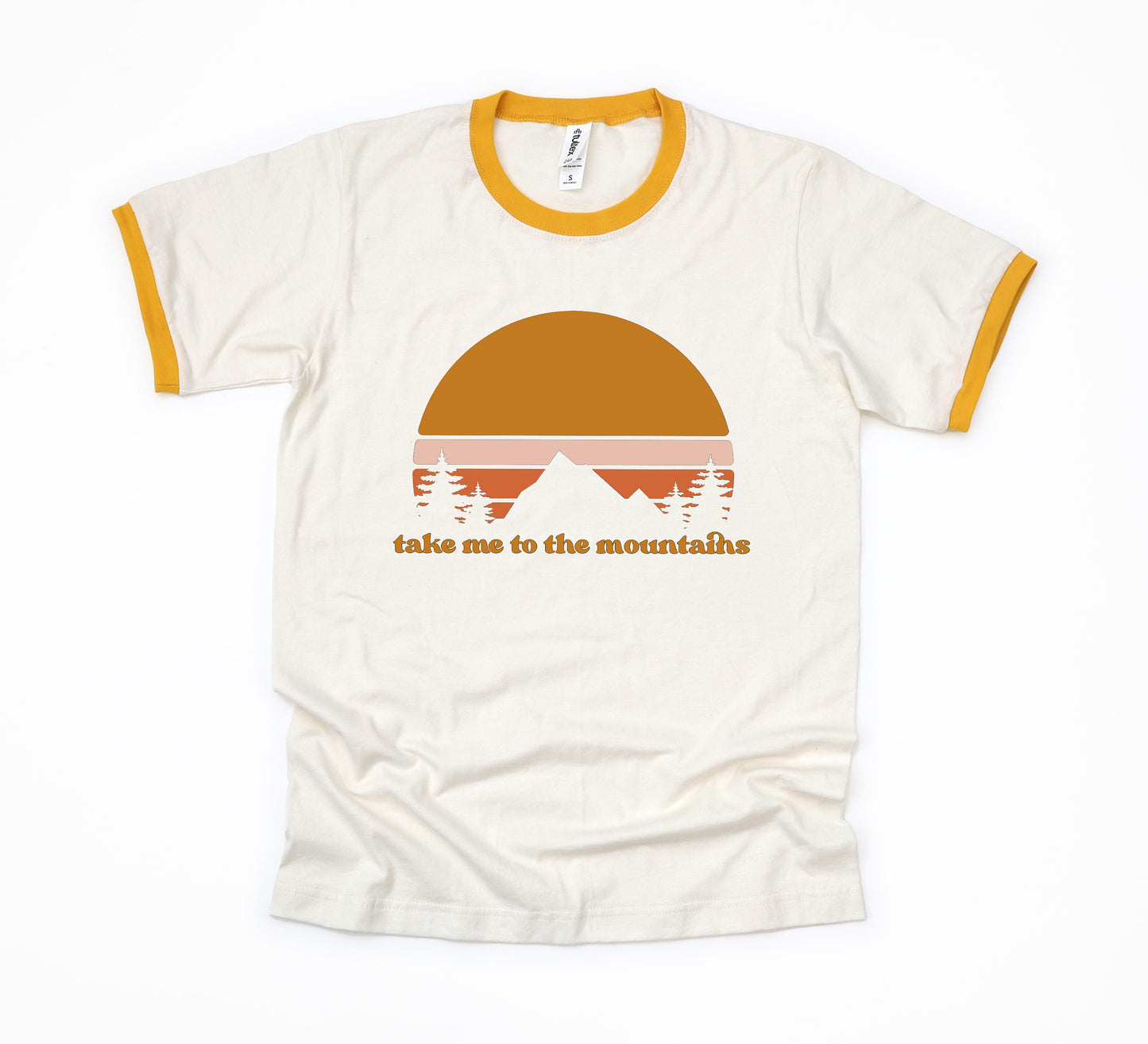 Take Me To The Mountains Sunset | Ringer Tee