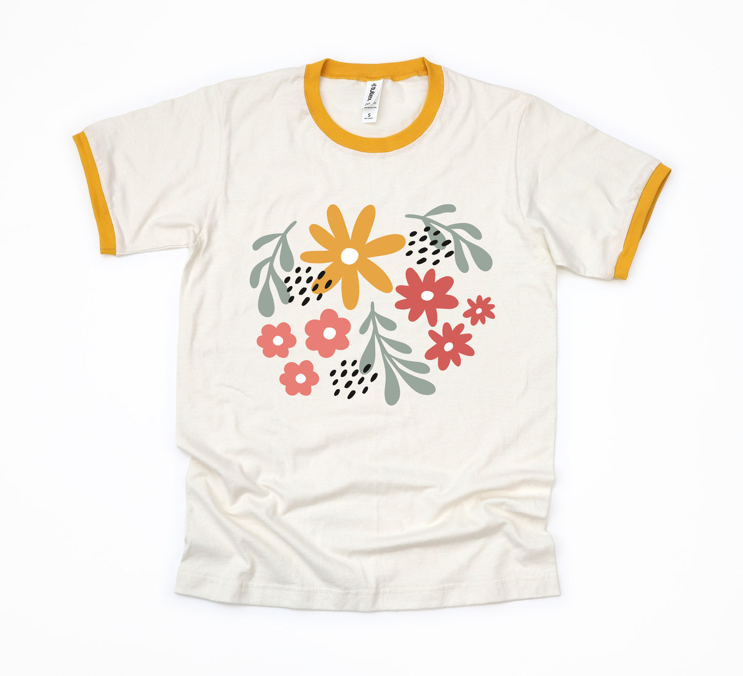 Daisies And Ruscus | Ringer Tee