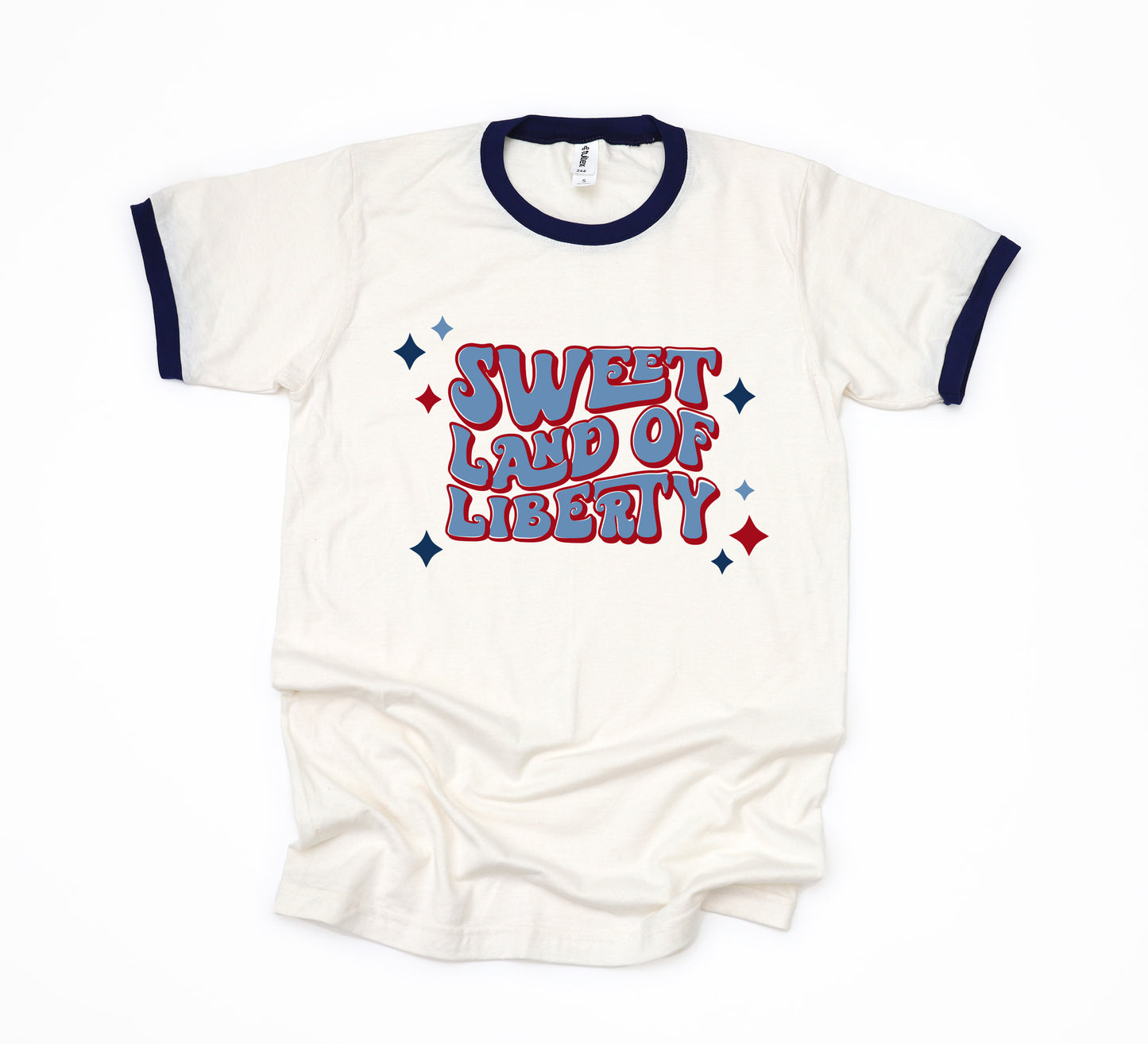 Sweet Land Of Liberty Retro | Ringer Tee