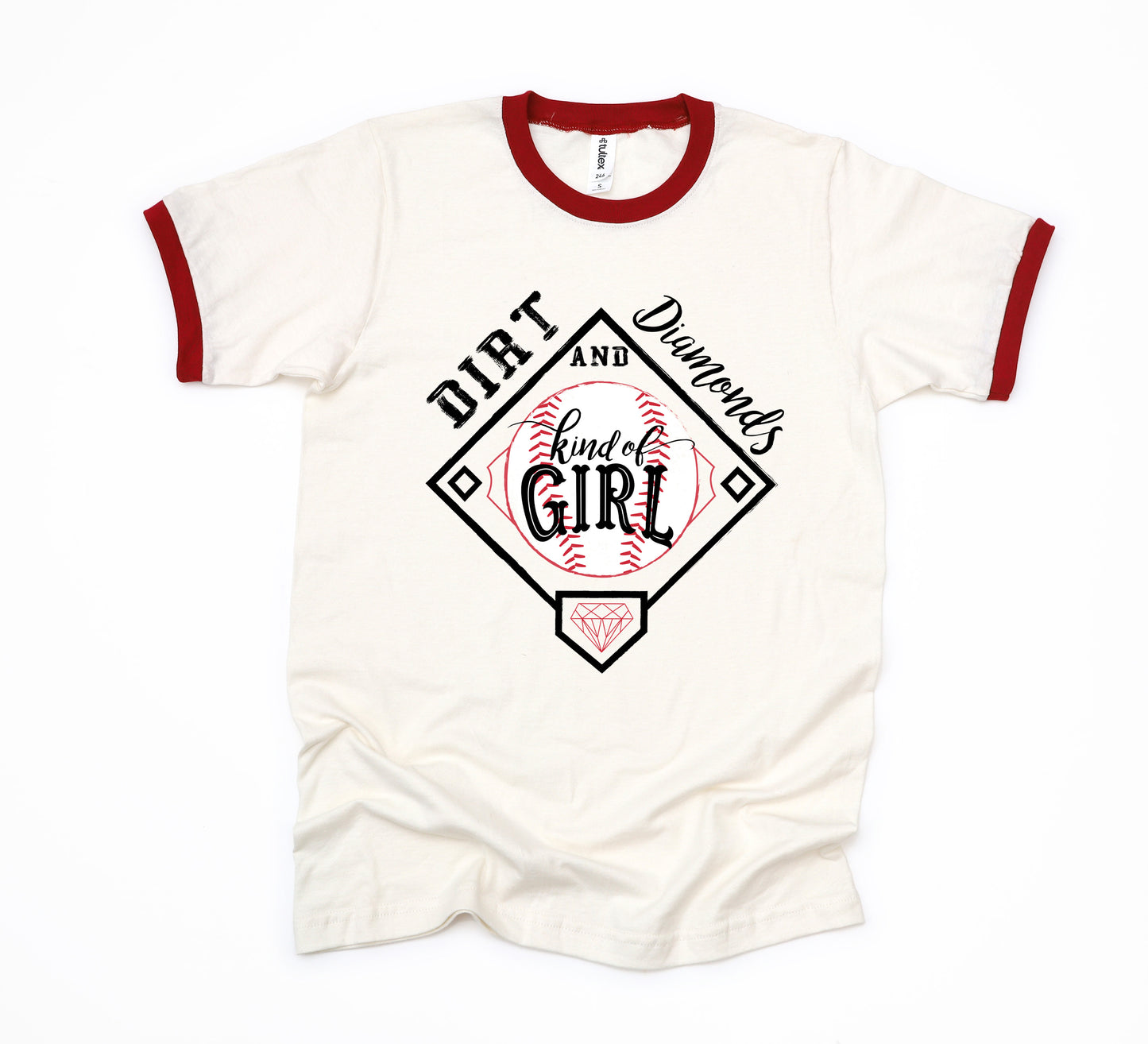 Dirt And Diamonds Kinda Girl | Ringer Tee