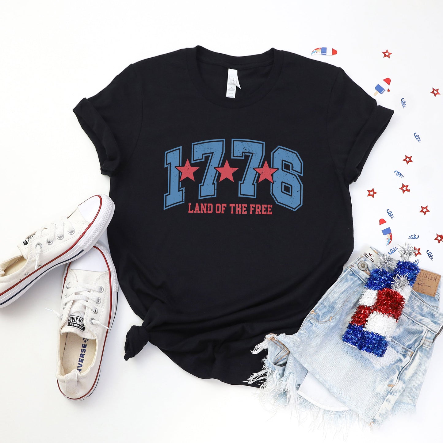 Land Of The Free 1776 | Short Sleeve Graphic Tee (Copy)