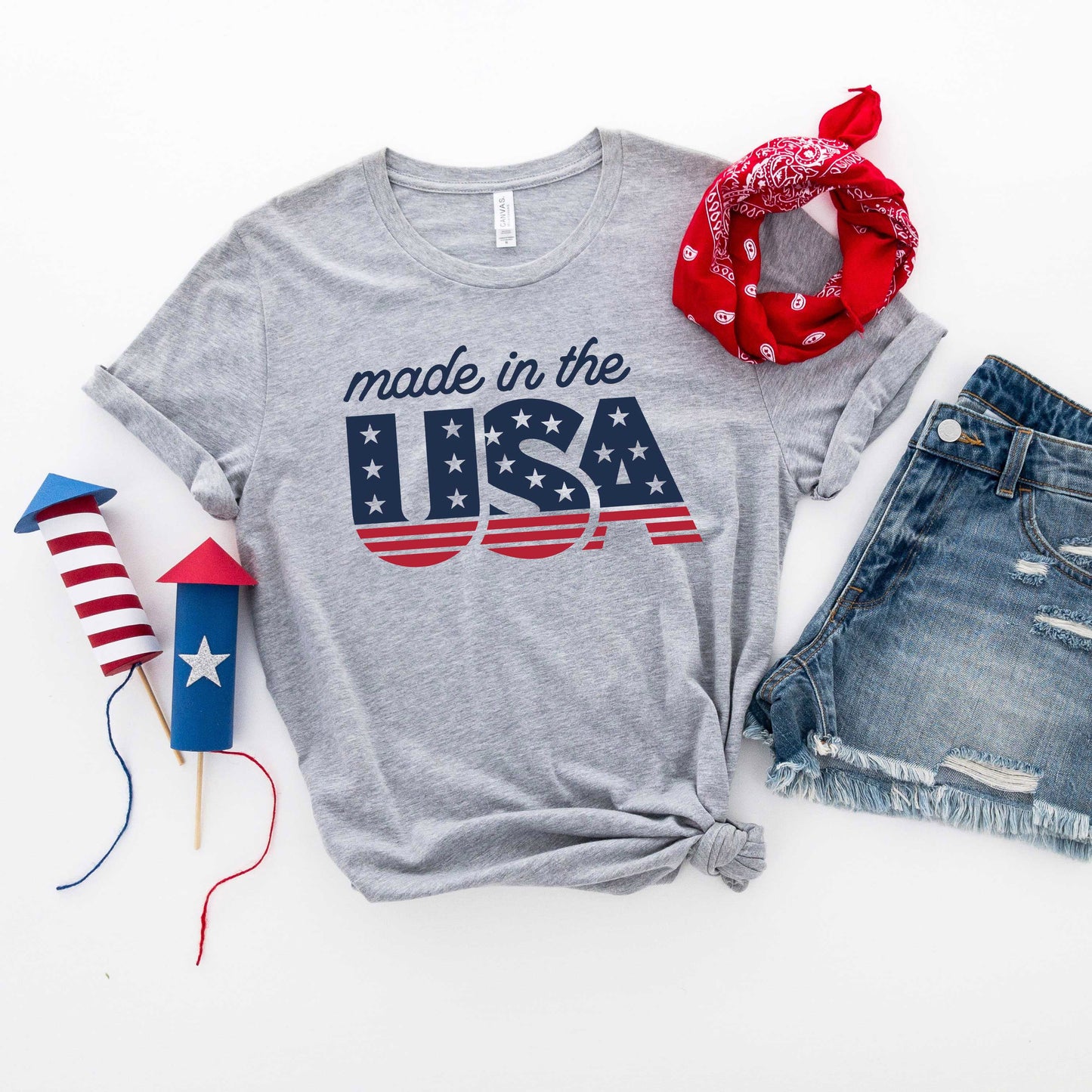 Made In The USA Blue | Short Sleeve Crew Neck