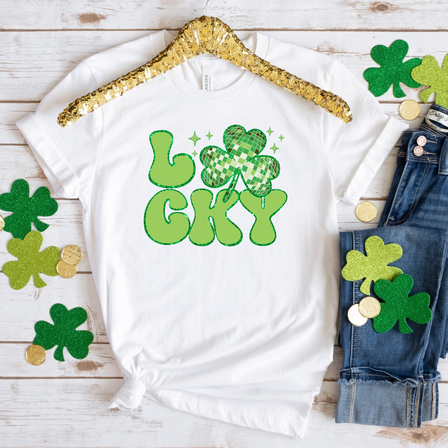 Lucky Shamrock Disco | Short Sleeve Graphic Tee