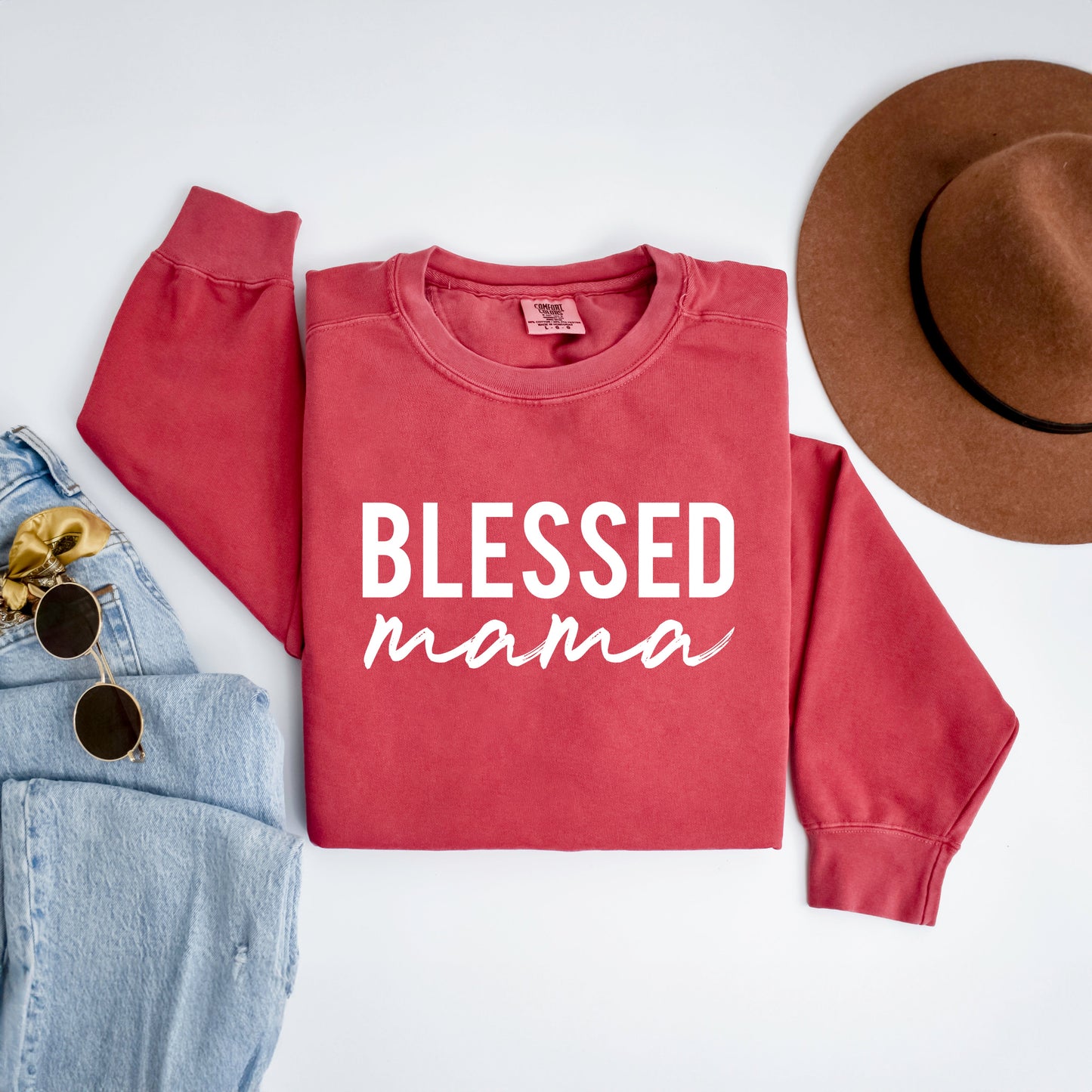 Bless Mama | Garment Dyed Sweatshirt