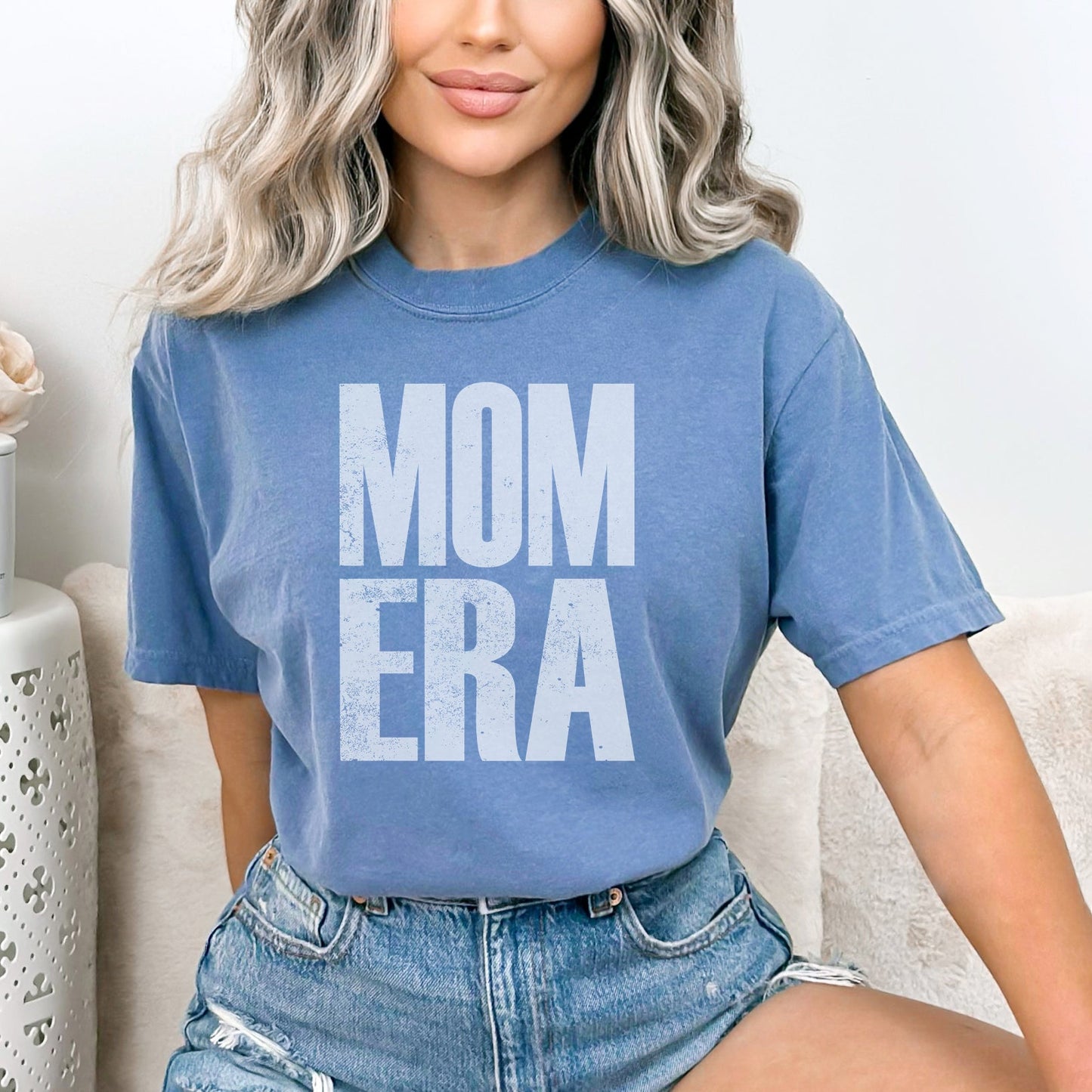 Mom Era Distressed | Garment Dyed Tee