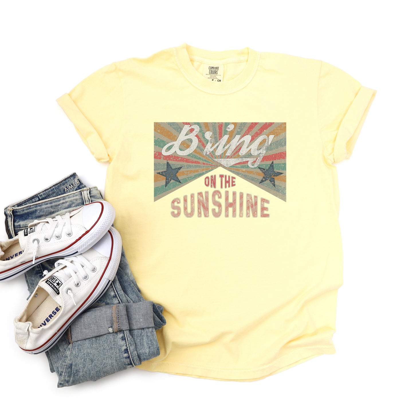 Bring On The Sunshine Stars | Garment Dyed Short Sleeve Tee