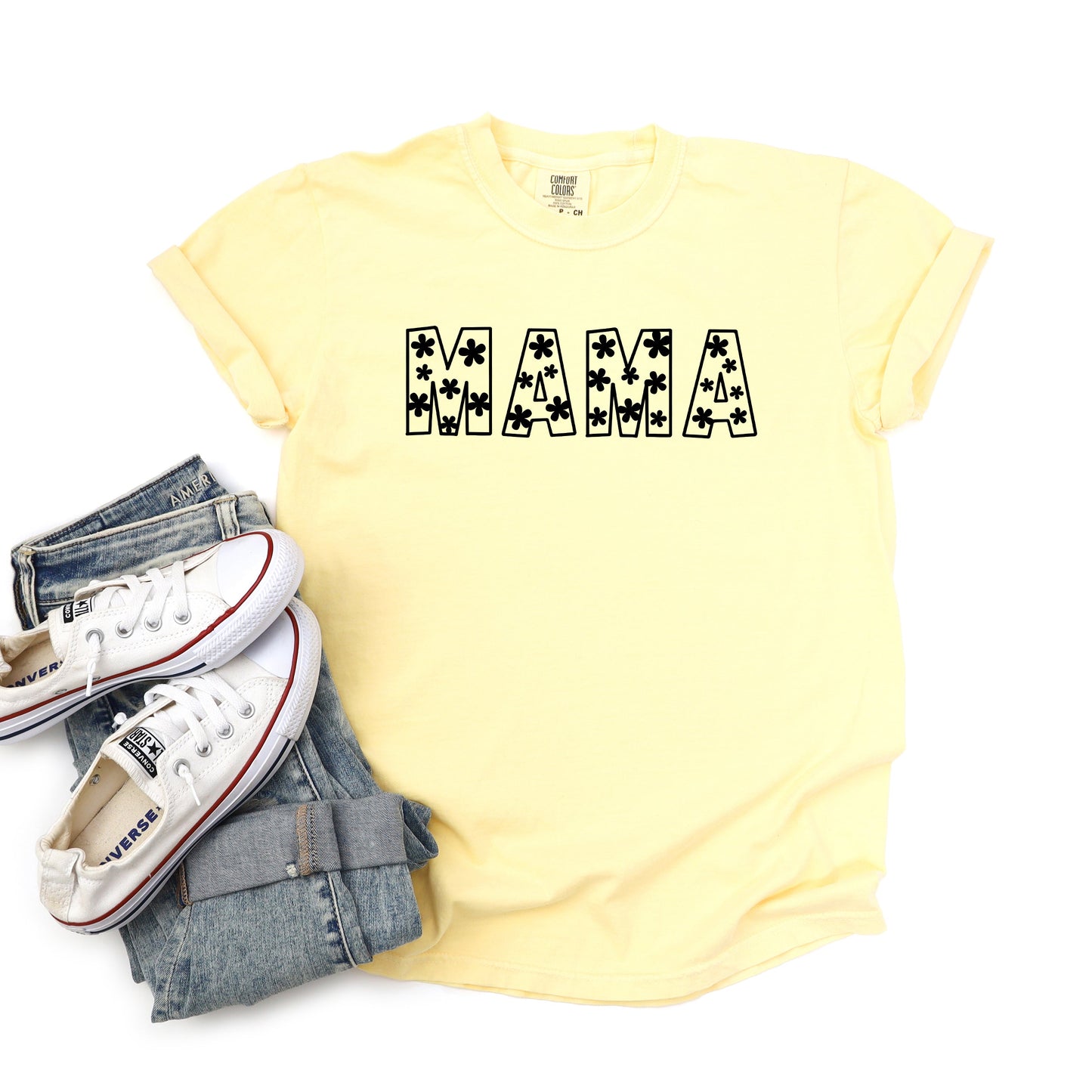 Flower Mama Bold | Garment Dyed Tee