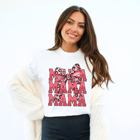Coquette Mama Leopard  | Garment Dyed Tee