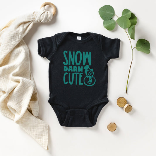 Snow Darn Cute | Baby Graphic Short Sleeve Bodysuit