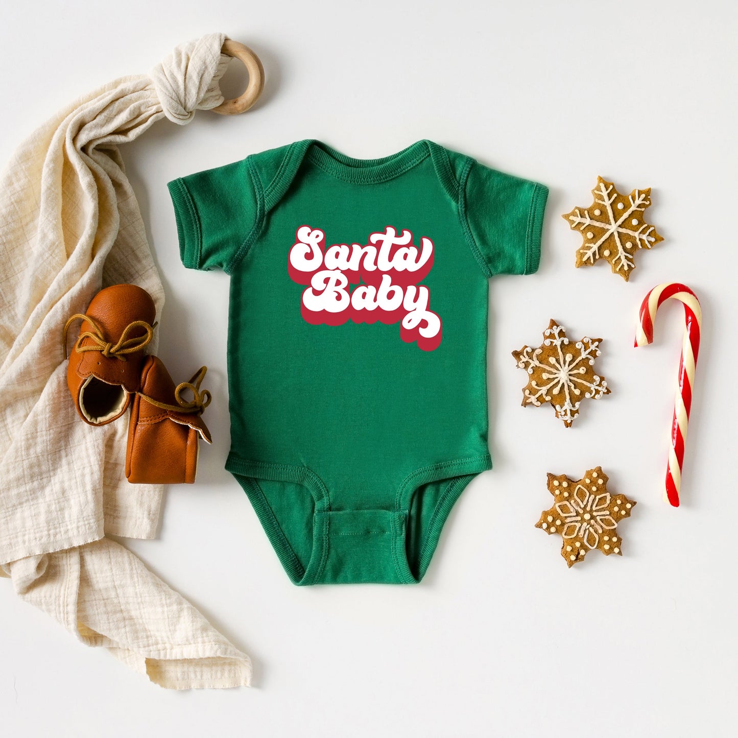 Santa Baby | Baby Graphic Short Sleeve Bodysuit