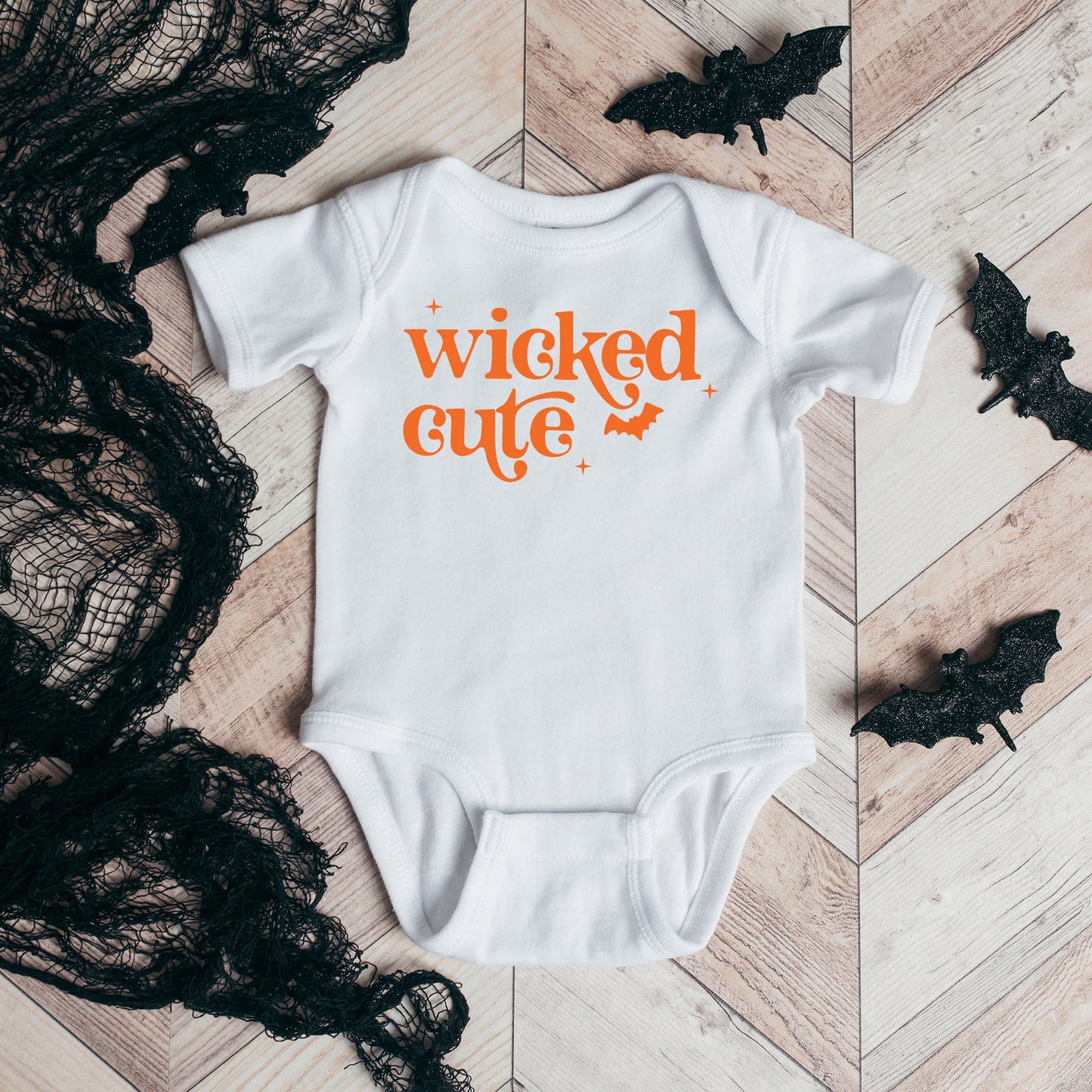 Wicked Cute Bat | Baby Graphic Short Sleeve Bodysuit