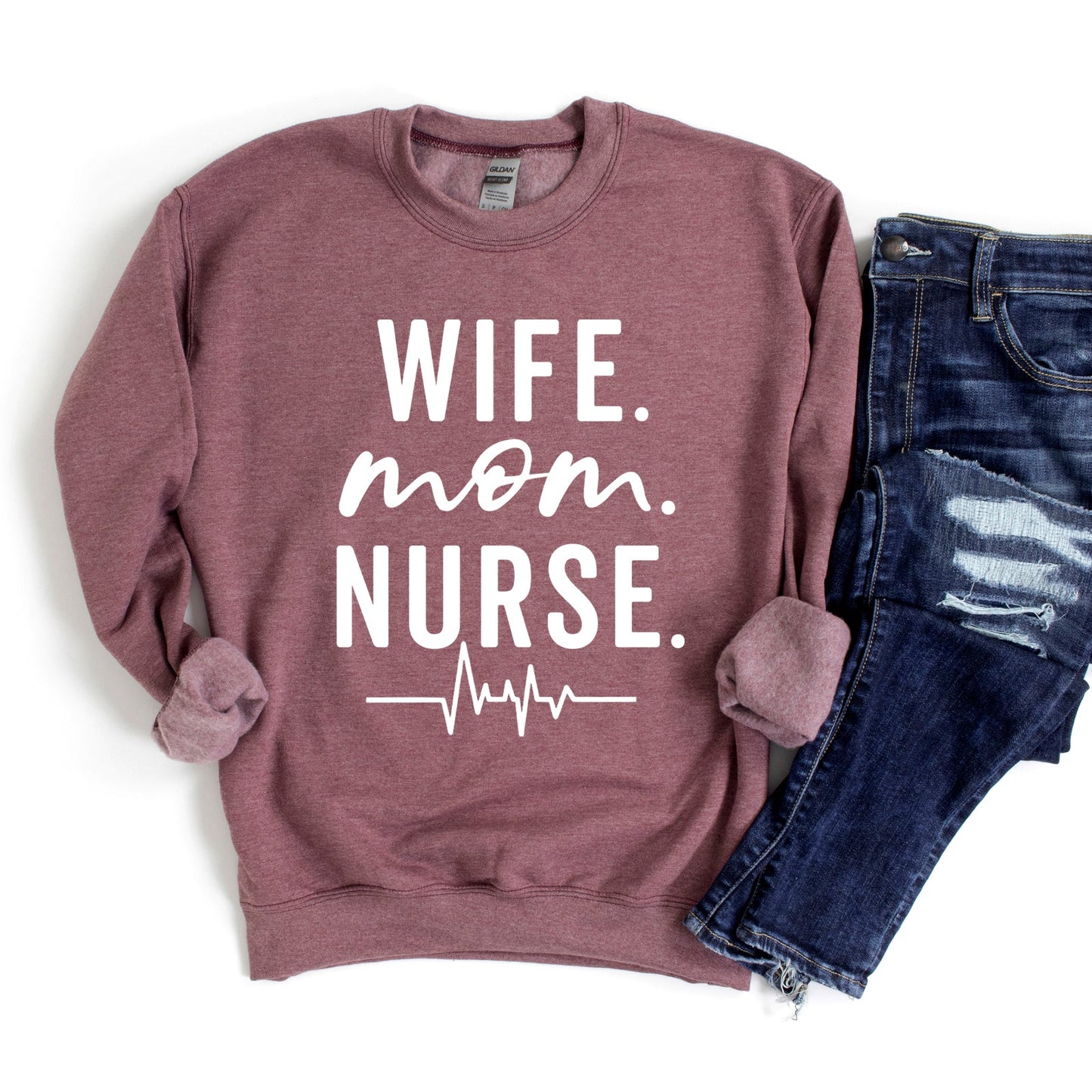 Wife. Mom. Nurse | Sweatshirt