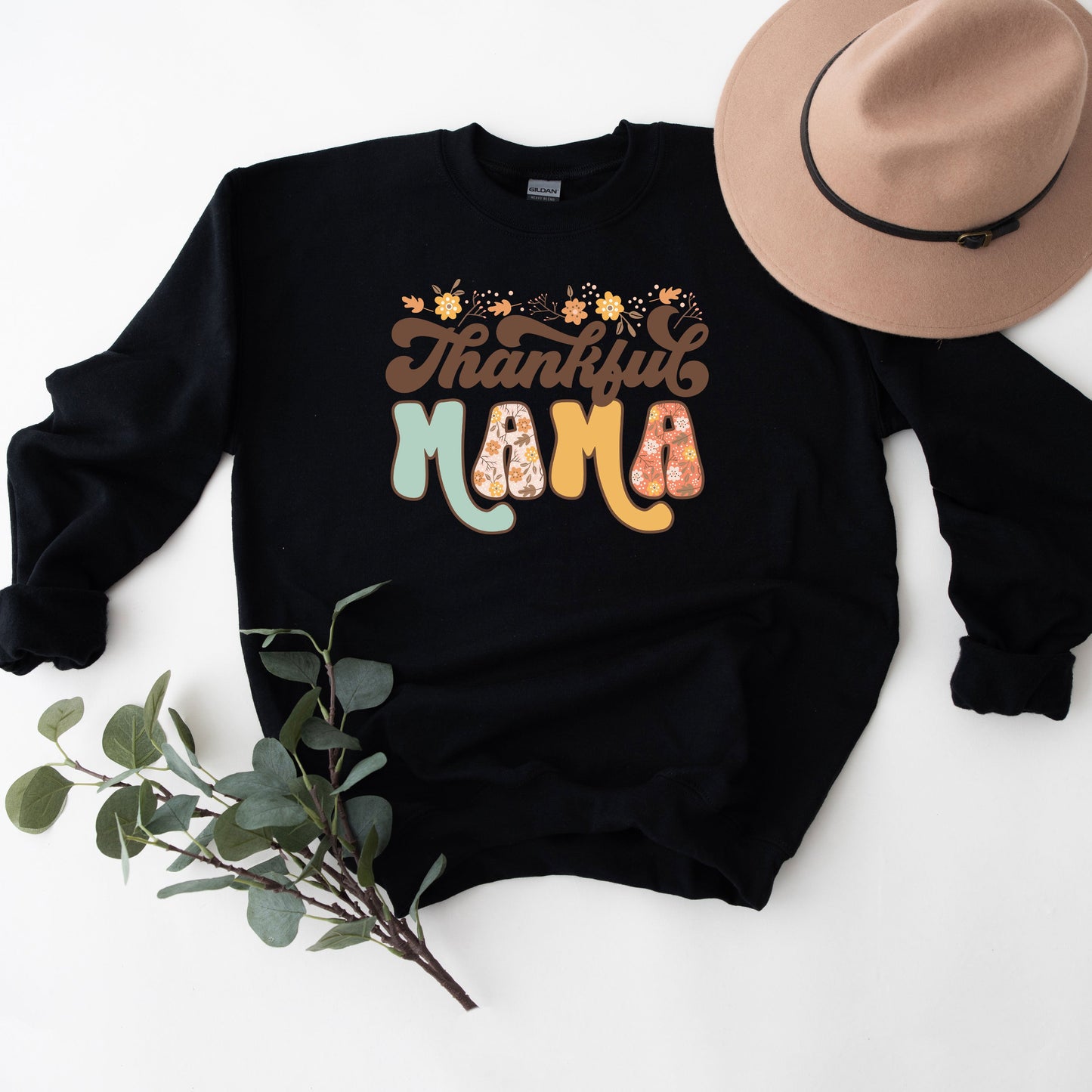 Thankful Mama Floral | Sweatshirt