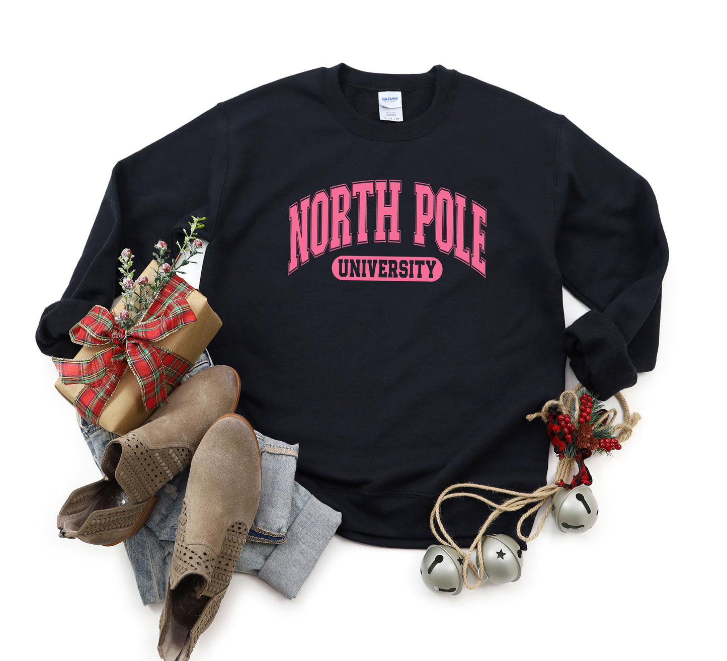 Pink North Pole University | Sweatshirt