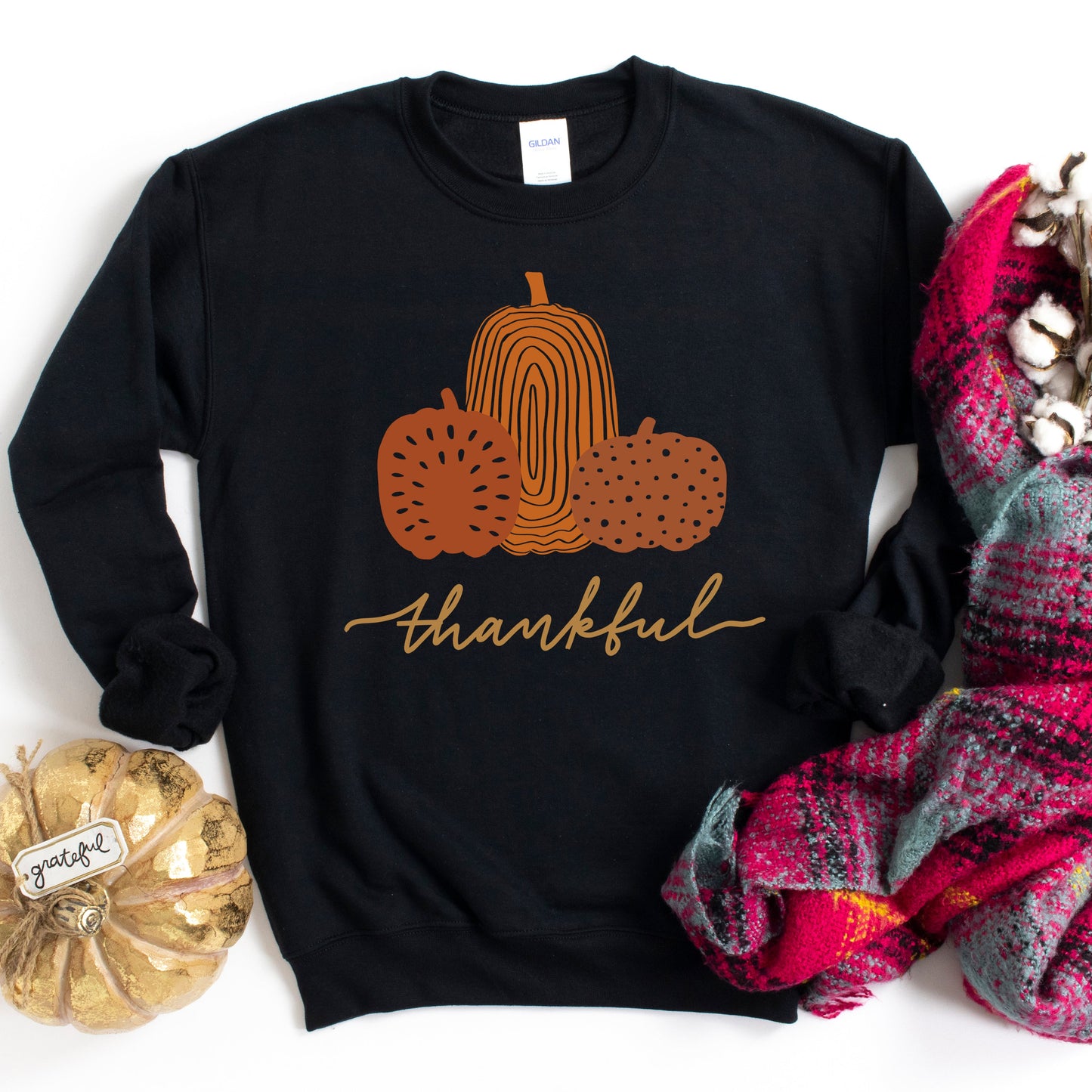 Boho Thankful Pumpkins | Sweatshirt