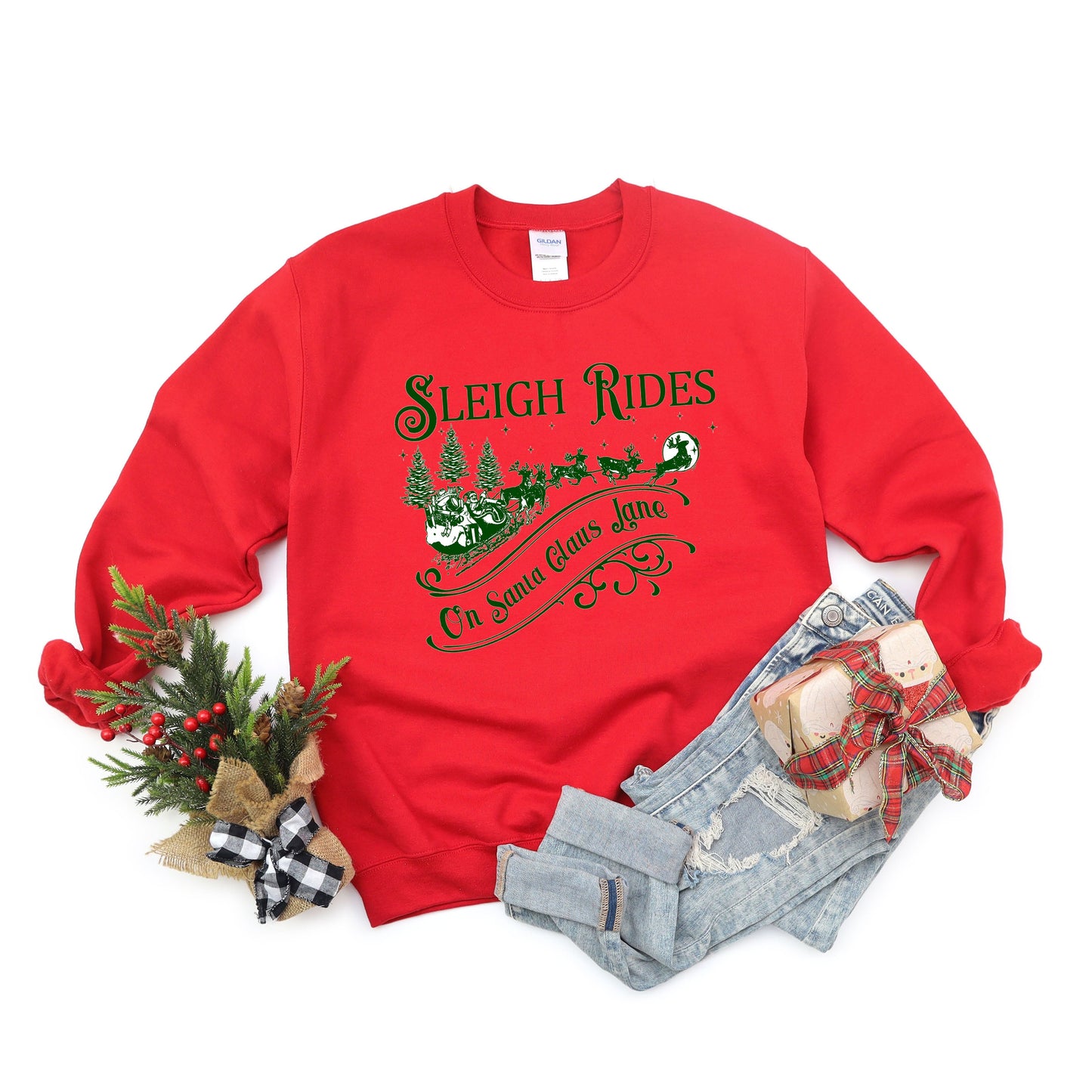Sleigh Rides On Santa Claus Lane | Sweatshirt