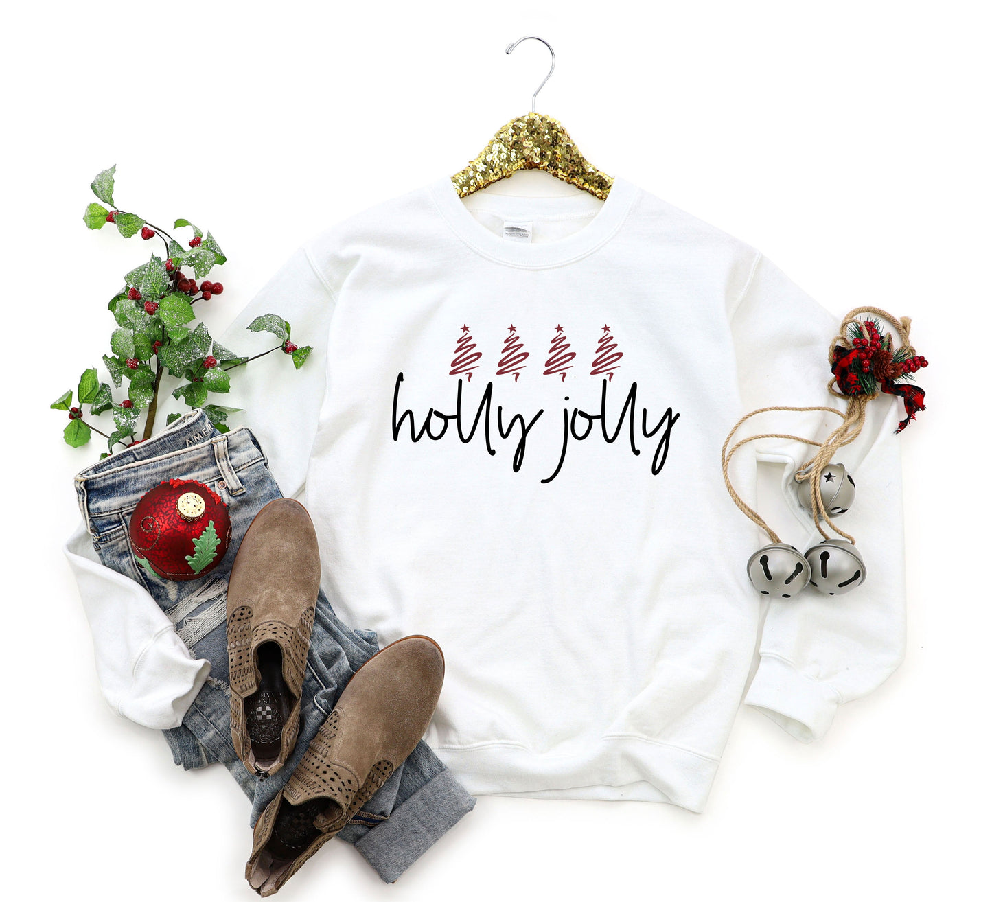 Holly Jolly Trees | Sweatshirt