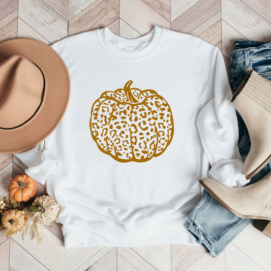 Brown Leopard Pumpkin | Sweatshirt