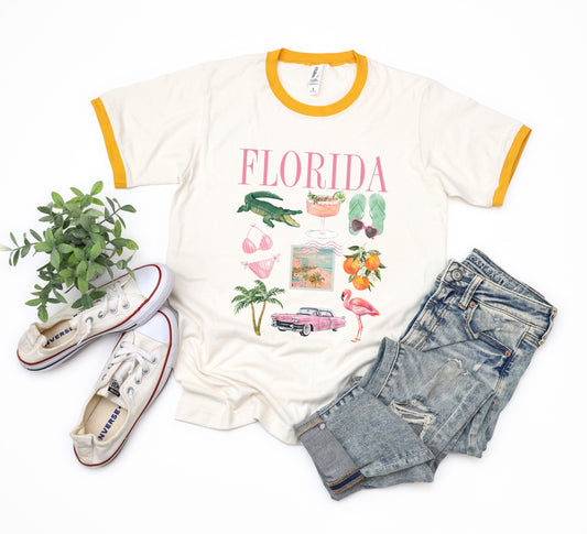 Florida Vacation Collage | Ringer Tee
