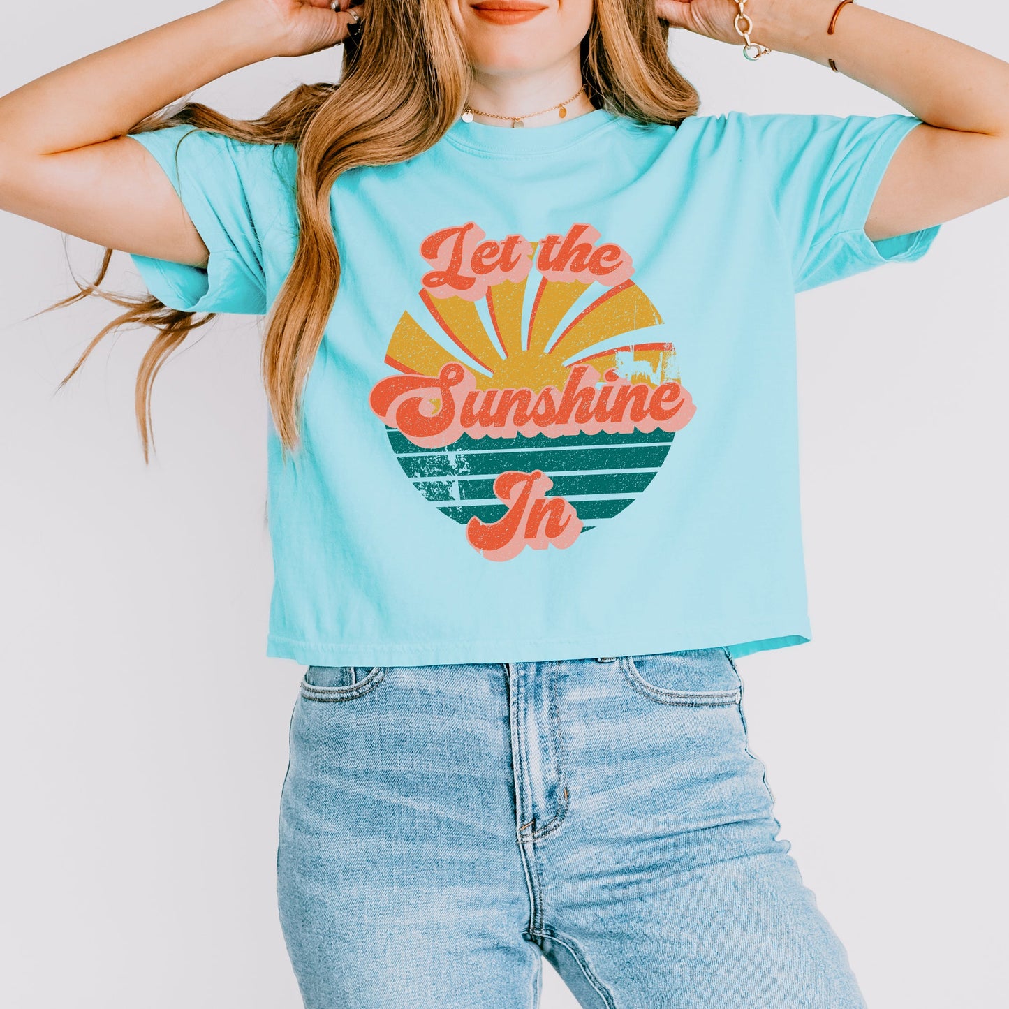 Let The Sunshine In | Relaxed Fit Cropped Tee