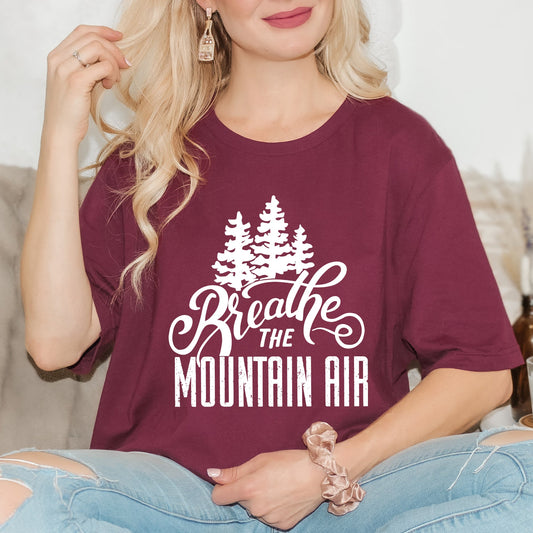 Breathe The Mountain Air | Short Sleeve Graphic Tee