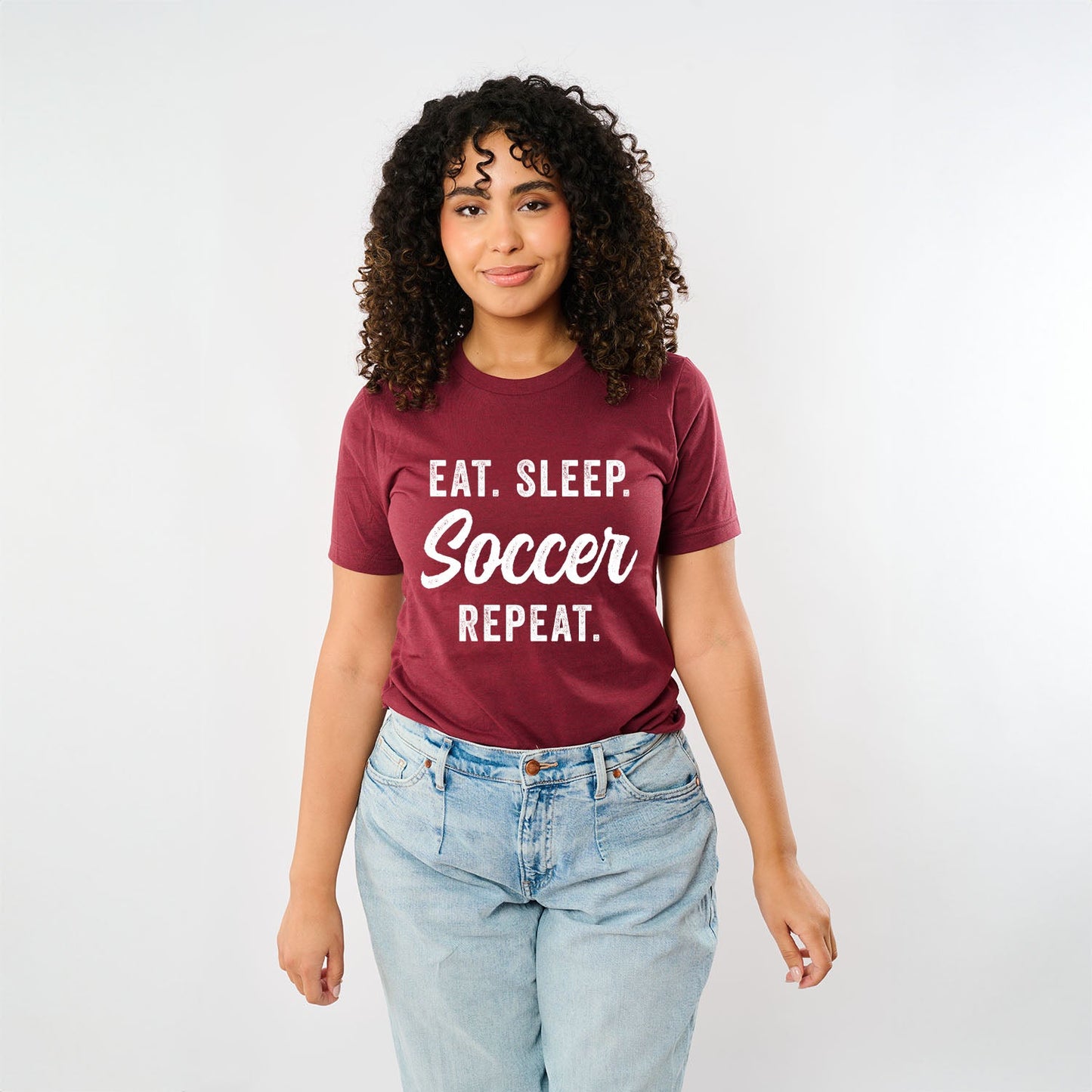 Eat Sleep Soccer Repeat | Short Sleeve Graphic Tee